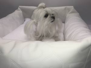 Hundeautositz /Reisebett FIRST CLASS WHITE HEART