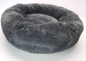 Hundebett DOGSZONE DONUT GRAU kuschelig