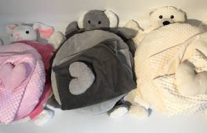 Hundebett ELEFANT inkl.Decke,Kissen,Schnüffelteppich,Herz