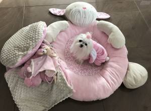 Hundebett HASE inkl.Decke,Kissen,Bögen