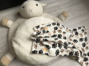 Hundebett SHEEP BEIGE inkl.Decke,Kissen