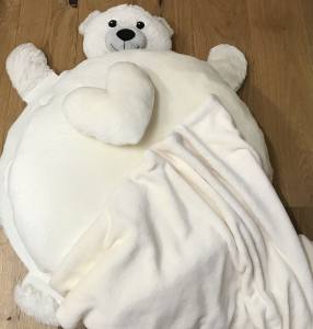 Hundebett TEDDY inkl.Decke,Kissen,Schnüffelteppich,Herz