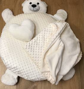 Hundebett TEDDY inkl.Decke,Kissen,Schnüffelteppich,Herz