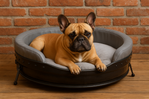 Hundebett aus Stahlfass, Loft ,Upcycling.
