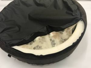Hundebett,Kuschelnest DREAMLAND BLACK GREY Gr.1