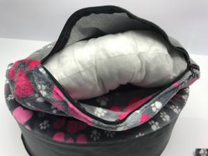 Hundebett,Kuschelnest DREAMLAND GREY-PINK
