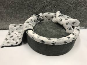 Hundebett,Kuschelnest DREAMLAND GREY Gr.1