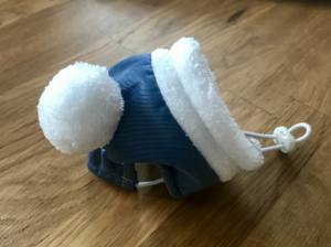 Hundecappy mit Bommel ,Wintermütze POLARBÄR
