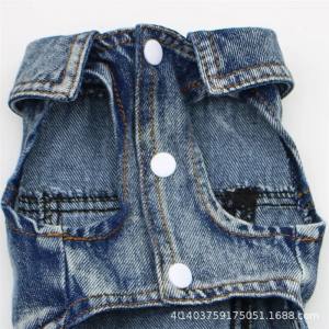 Hundejacke Jeansjacke Weste Blue
