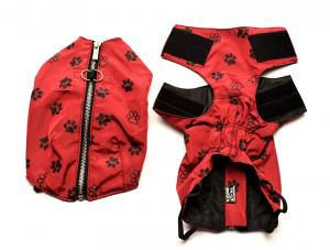 Hundejacke - Regenjacke TATZE ROT