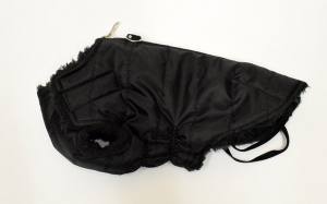Hundejacke , Winterjacke ALASKA BLACK mit D-Ring