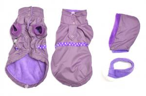 Hundejacke,Winterjacke mit Schal NESNA PURPLE