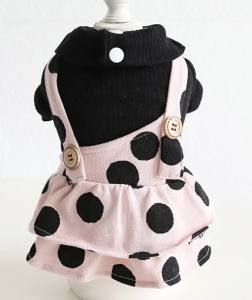 Hundekleid Winterrock BLACK DOTS