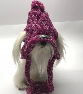 Hundemütze Wintermütze für Große Hunde FUKSIA