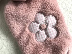 Hundepullover Jogger Teddyplüsch Pullover BIG FLOWER PINK