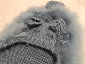Hundepullover LUX BLUE mit Federn