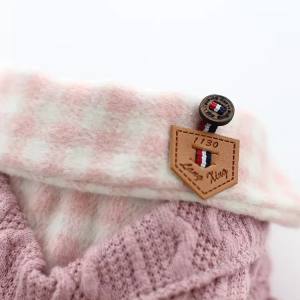 Hundepullover Sehr Dick und warm  für Hunde KARO ROSA