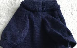 Hundepullover ,Strickpullover für Hunde Bärchen Blau