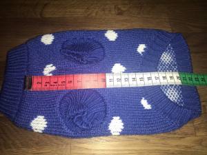 Hundepullover ,Strickpullover für Hunde DOTS BLUE