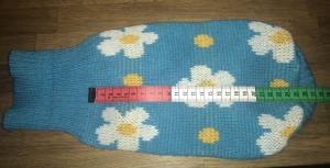 Hundepullover ,Strickpullover für Hunde FLOWER POWER