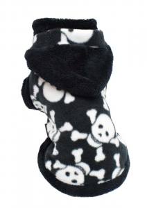 Hundepullover ,Swatshirt ,Kaputzenpulli SKULLY BLACK RESTPOSTEN