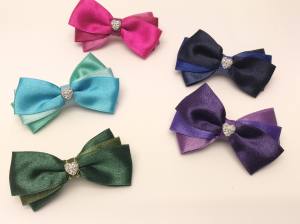 Hundeschleife Satin Elegance Herz