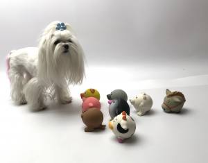 Hundespielzeug kleine Figur Balltier aus Latex