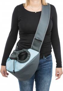 Hundetasche Fronttasche Sling blau