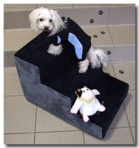 Hundetreppe DogsZone VICTORIA 2 in Wildlederoptik Gr.S/3