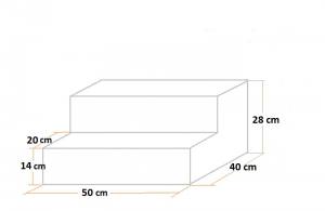 Hundetreppe DogsZone Gr.M/2-28 cm hoch VICTORIA