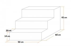 Hundetreppe DogsZone Gr.M/3-42 cm hoch VICTORIA