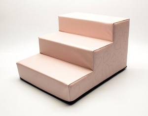 Hundetreppe KUNSTLEDER HERZ Gr.S/3-30 cm hoch