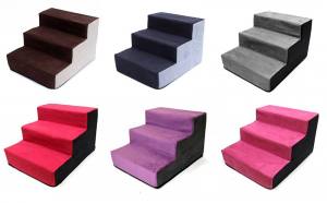 Hundetreppe DogsZone VICTORIA 2 in Wildlederoptik Gr.S/3