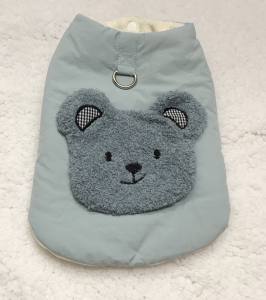 Hundeweste Winterjacke BLUE TEDDY BABY mit D-Ring