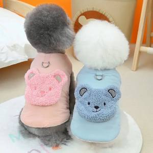 Hundeweste Winterjacke ROSE TEDDY BABY mit D-Ring