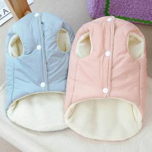 Hundeweste Winterjacke ROSE TEDDY BABY mit D-Ring