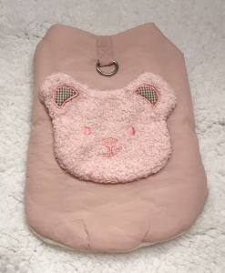 Hundeweste Winterjacke ROSE TEDDY BABY mit D-Ring