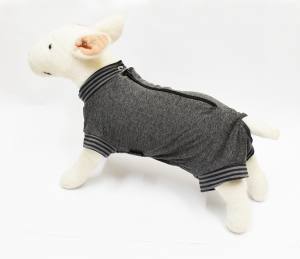 Katzen und Hunde OP Body  Schutzhose GRAU NEW