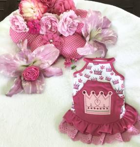 Kleidchen Shirt DOG BIG CROWN für Hunde
