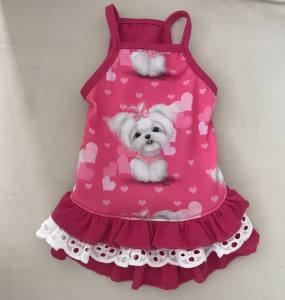 Kleidchen Shirt MALTESER PINK für Hunde