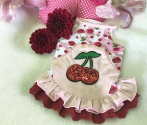 Kleidchen Shirt SWEET BIG CHERRY für Hunde