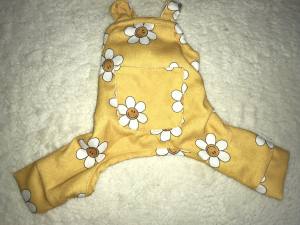 Latzhose Hundehose Winterhose FLOWER YELLOW
