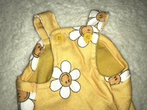 Latzhose Hundehose Winterhose FLOWER YELLOW
