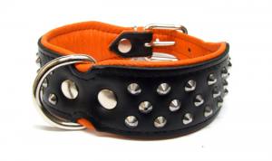 Lederhalsband  BIG DOG mit NIETEN Gr.1