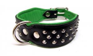 Lederhalsband  BIG DOG mit NIETEN Gr.1