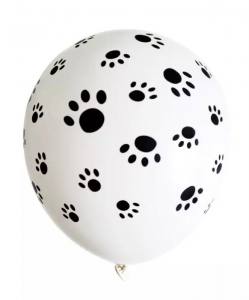 Luftballon PAW WHITE