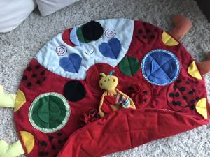 „MARIENKÄFER „Schnüffelteppich ,Spielteppich für Hunde,Katzen,Welpen