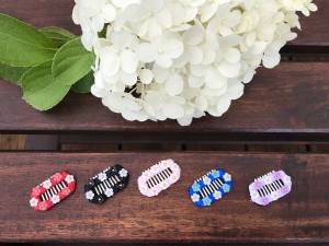 Hunde MINI FLOWERS Spange Klipp ,Kamm Clip Spange Metall Haarspange