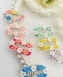 Hunde MINI FLOWERS Spange Klipp ,Kamm Clip Spange Metall Haarspange