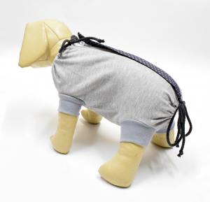 OP Body Hemd für Hunde GREY LIGHT DOTS